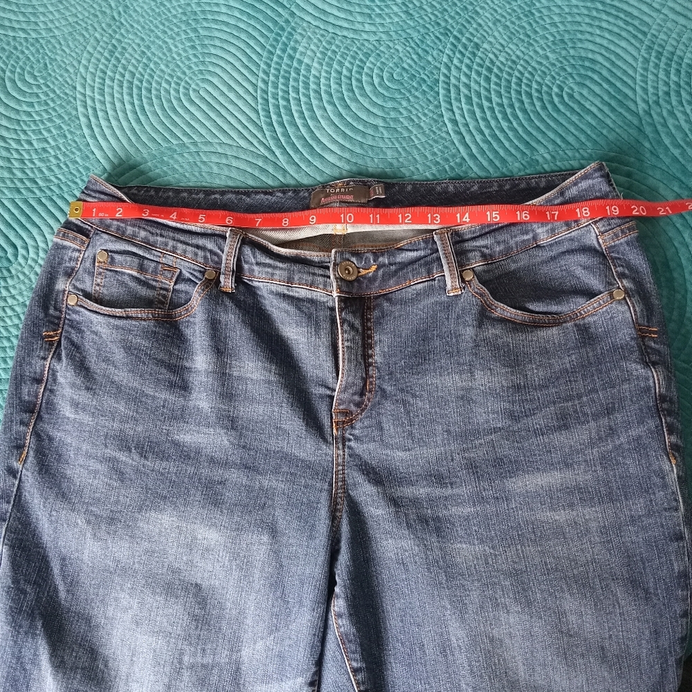 Torrid boyfriend straight leg vintage stretch denim jeans 16R - Picture 7 of 8